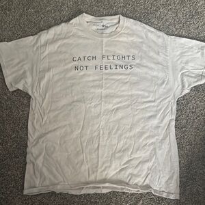 Fashion Nova White Graphic T-Shirt for Men